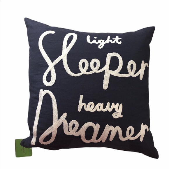 kate spade Other - NWT KATE SPADE Linen Embrodiered Pillow 20 x 20